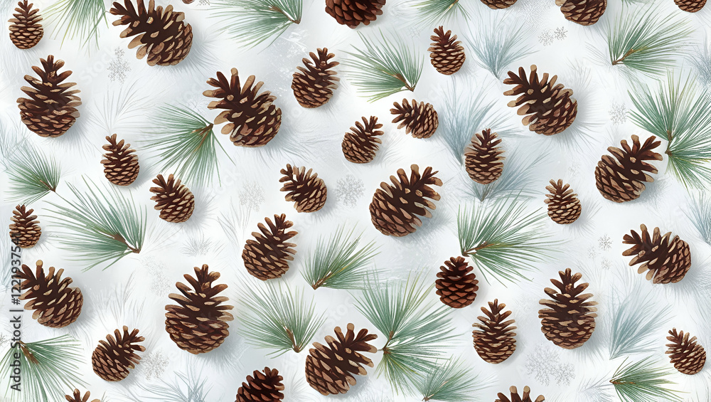 Obraz premium seamless pattern with cones