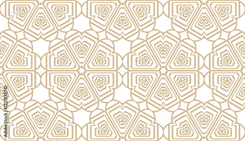 Stylish background with seamless geometric ornament. Vector illustration for design, interior, fashion