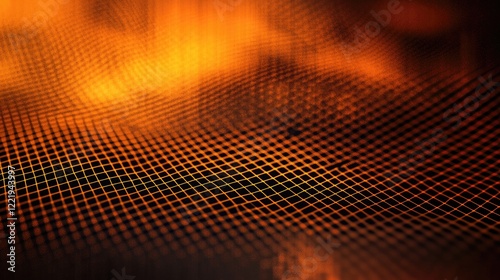 a background featuring a grid pattern with varying opacity, adding depth and structure to the slide.
