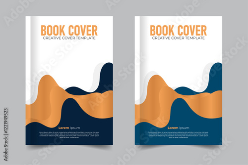 Creative and Stylish abstract corporate book cover design layout, creative stylish illustration 6 inch width 9 inch height size book cover template, cover design, book cover, book cover design
