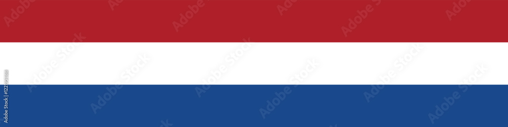 Netherlands flag long banner digital vector illustration Netherlands flag long banner digital vector illustration