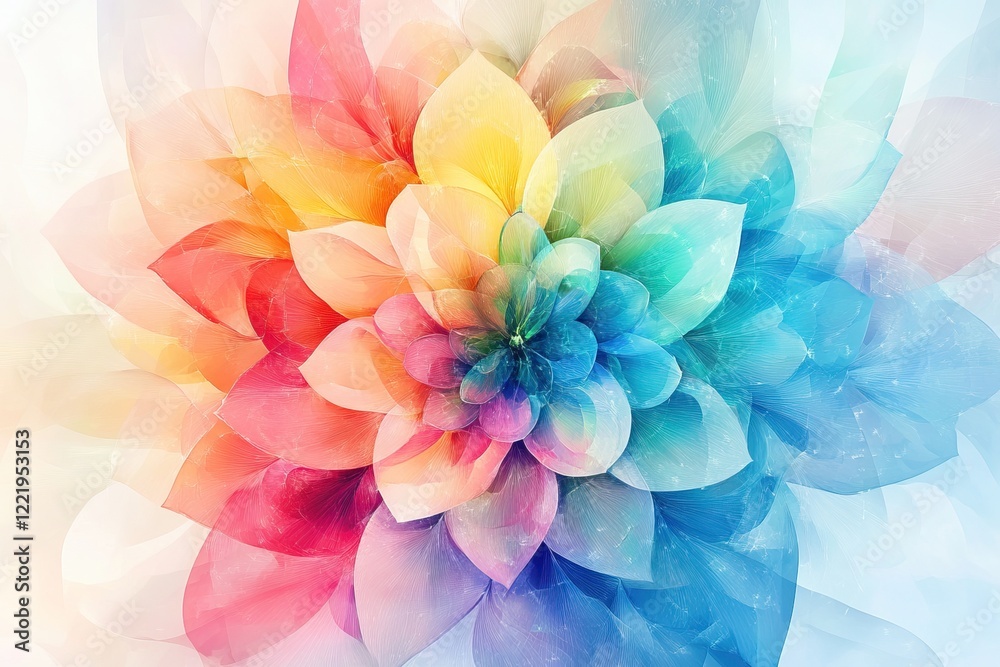 Obraz premium This captivating flower showcases a blend of colors, exuding a mystical charm ideal for greeting designs for Women's Day, Valentine's Day, and birthdays