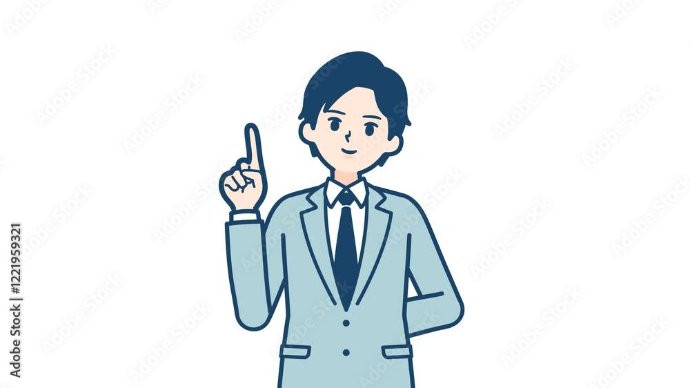 Biz man_Description and navigate_with alpha channel Biz man_Description and navigate_with alpha channel
