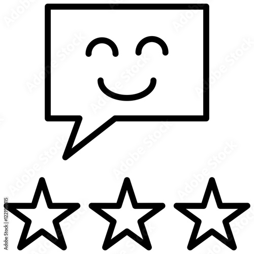 Satisfaction Outline Icon