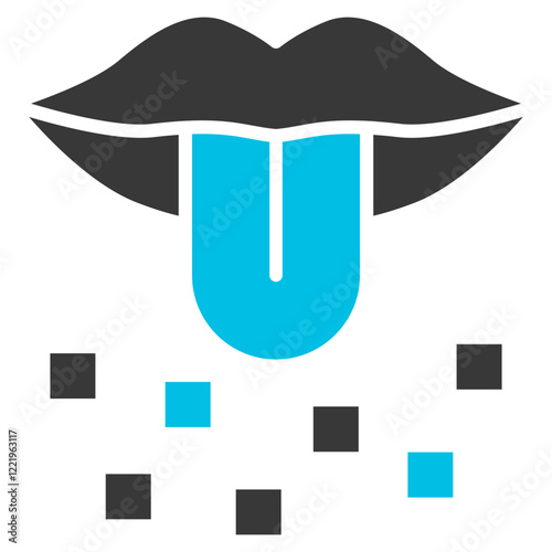 Taste Glyph Blue Grey Icon