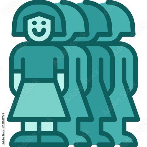 females two tone icon