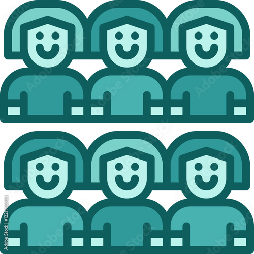 women population two tone icon