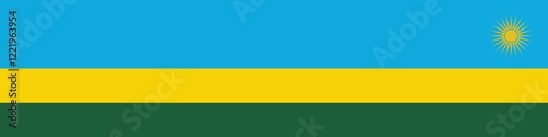 Free Download Rwanda flag long banner digital vector illustration - GFXLoad