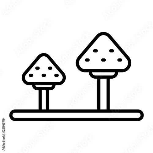 Mushroom outline icon