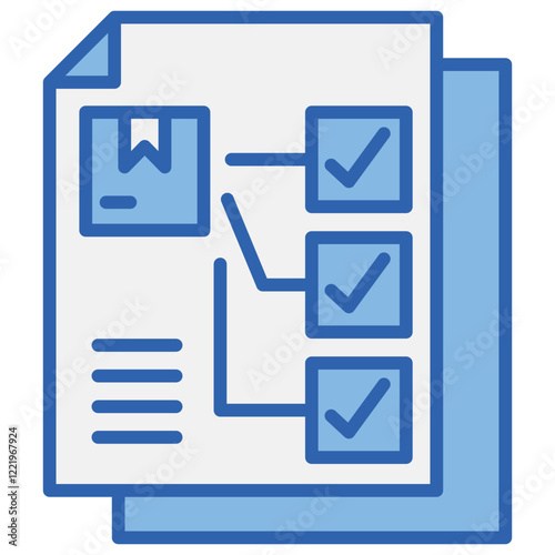 Functional Blue White Icon
