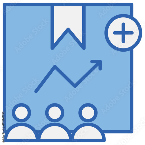 Demand Blue White Icon