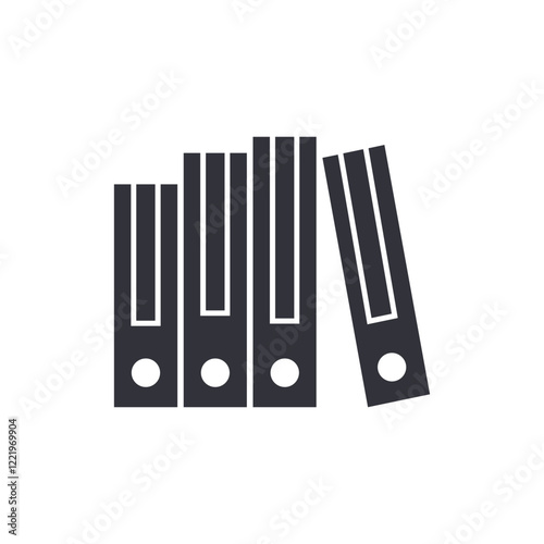 Office document solid icons, minimalist vector illustration ,simple transparent graphic element .Isolated on white background