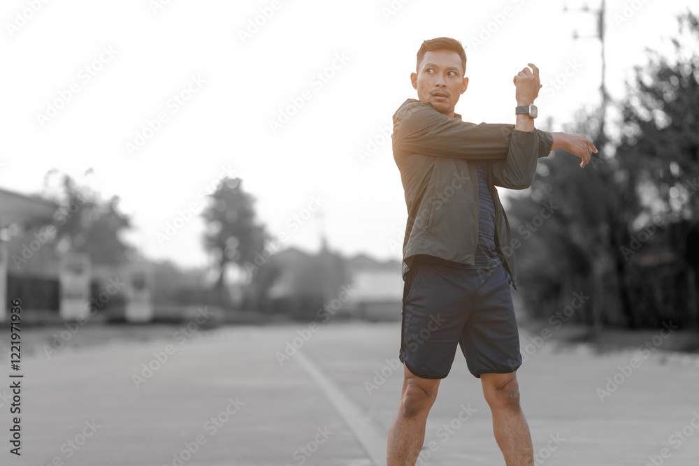 A male athlete enjoys a morning run in the park, smiling and exercising outdoors. Embracing fitness and happiness, he maintains a healthy lifestyle, feeling energized and positive in nature. A male athlete enjoys a morning run in the park, smiling and exercising outdoors. Embracing fitness and happiness, he maintains a healthy lifestyle, feeling energized and positive in nature.