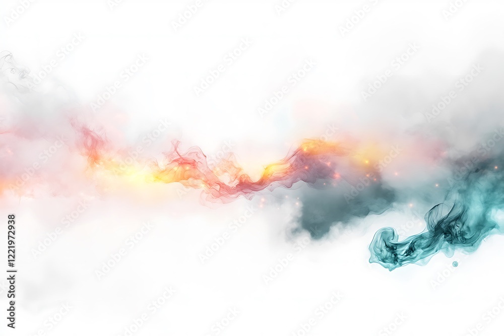 Fototapeta premium Dynamic colorful swirls artistic digital design for a creative environment
