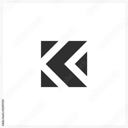 letter k abstract logo