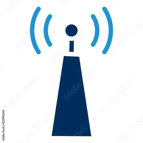 Tower Blue Color Icon