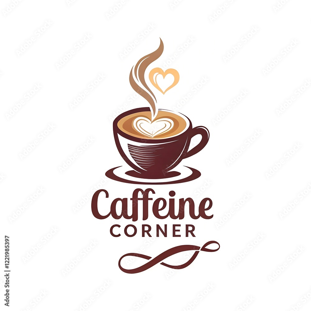 Obraz premium Coffee shop logo design