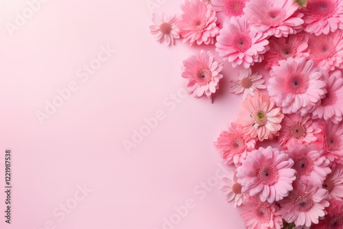 Wallpaper Mural Pink floral flower petal. Torontodigital.ca