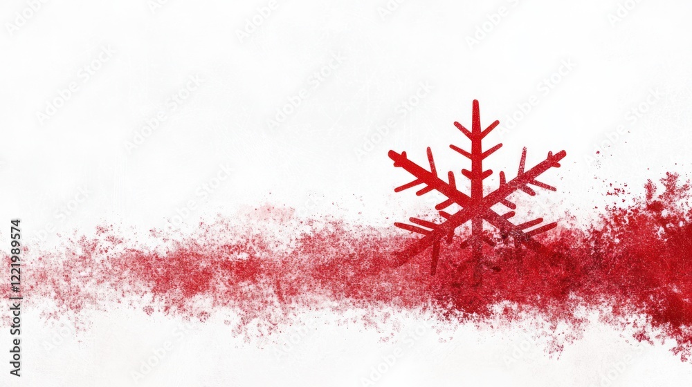 White and Red Snowflake Border Christmas Design Vector Illustration for Xmas Greeting Card, Header, Banner, Wallpaper or Backdrop Decor White and Red Snowflake Border Christmas Design Vector Illustration for Xmas Greeting Card, Header, Banner, Wallpaper or Backdrop Decor