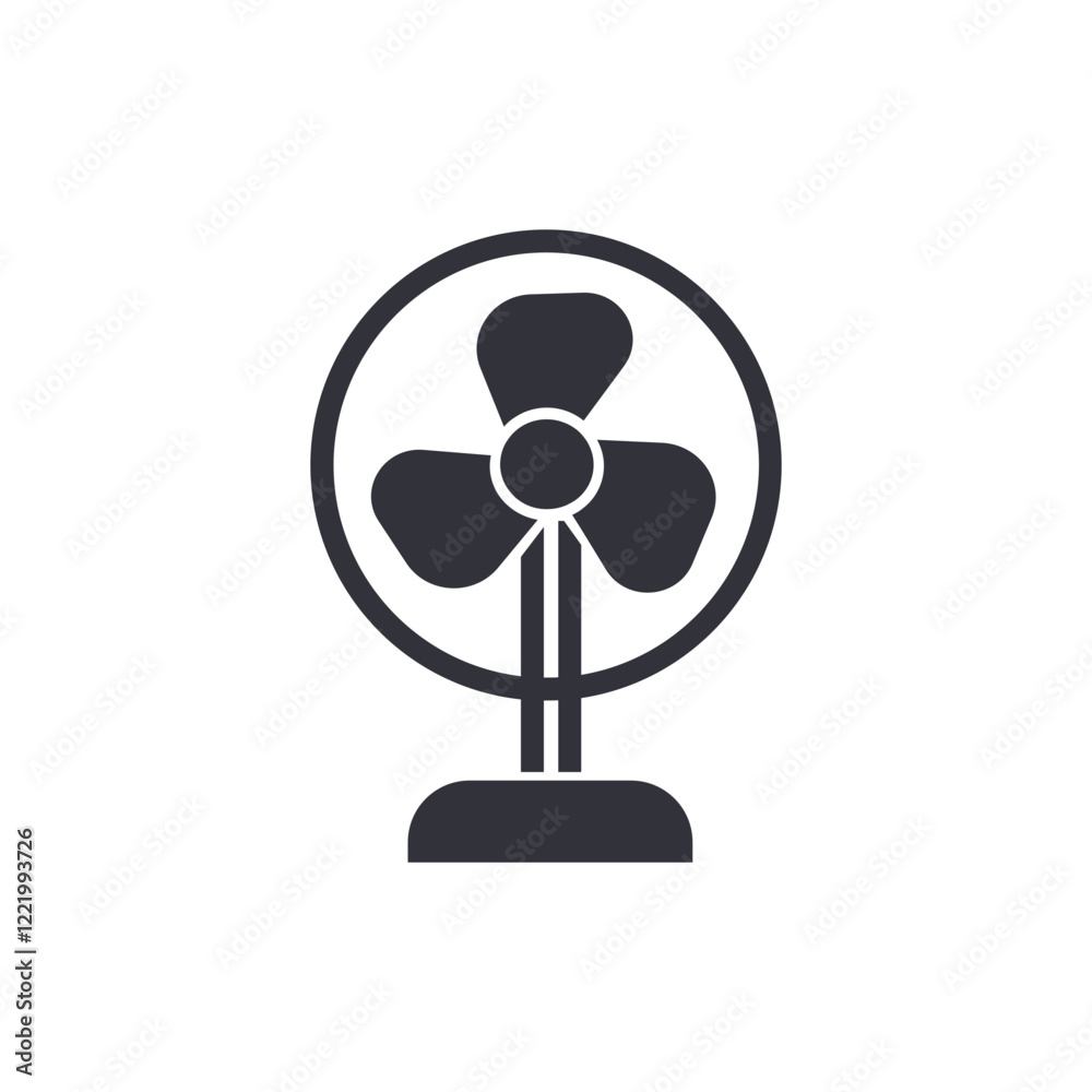 Electric fan solid icons, minimalist vector illustration ,simple transparent graphic element .Isolated on white background Electric fan solid icons, minimalist vector illustration ,simple transparent graphic element .Isolated on white background