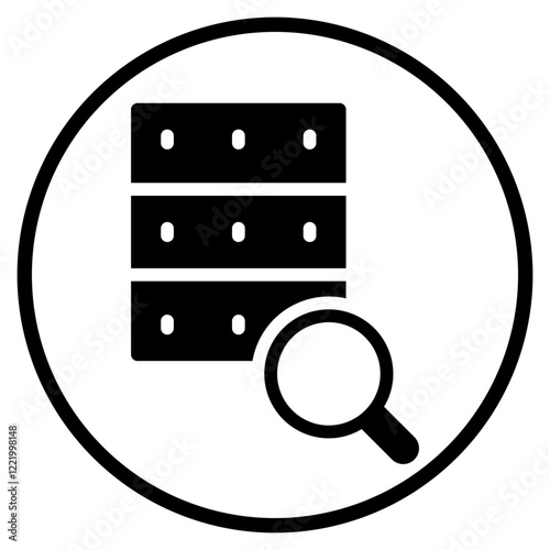 audit glyph icon