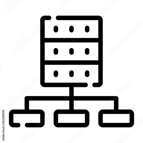data ingestion line icon