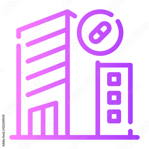 pharmacy gradient icon