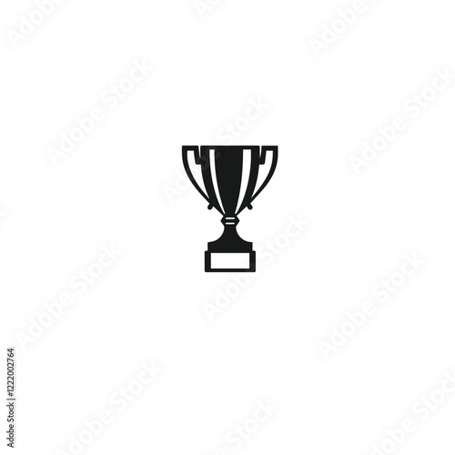 Silhouette of a trophy, perfect for highlighting special achievements or awards
