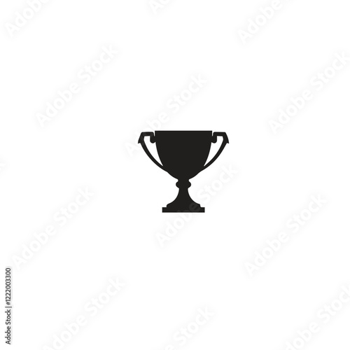 Silhouette of a trophy, perfect for highlighting special achievements or awards