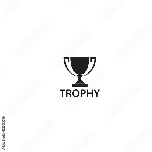 Silhouette of a trophy, perfect for highlighting special achievements or awards