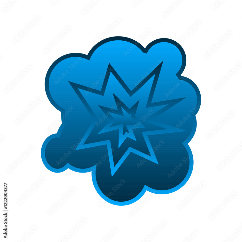 Explosion icon design template Explosion icon design template