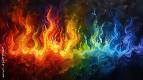 Same colors ignite spiritual flame