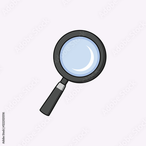 Magnifier Glass Vector Cartoon illustration Icon.eps