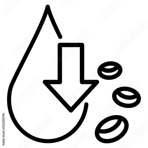 Visceral Obesity outline icon