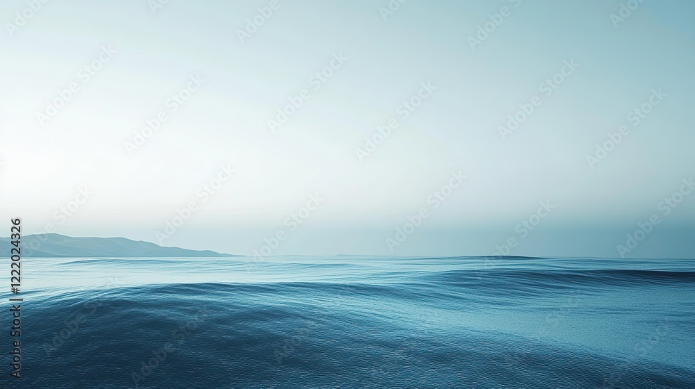A sleek and minimal material desktop wallpaper, the colors are cool blue