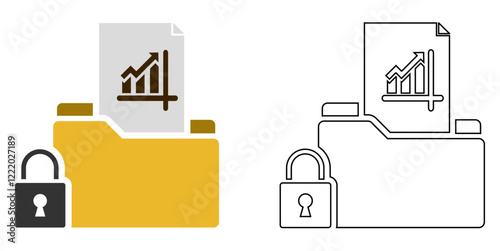 trade secret icon vector, innovation, security, and confidentiality pictogram symbol ui and ux design, glyphs and stroke line	
