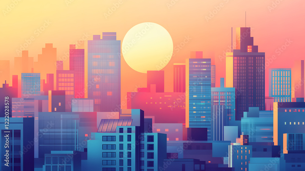 A modern cityscape with buildings equipped with solar panels, providing sustainable energy solutions for the environment. A modern cityscape with buildings equipped with solar panels, providing sustainable energy solutions for the environment.