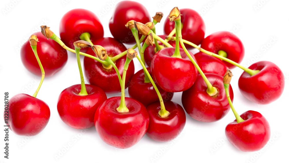 cherries on white background cherries on white background