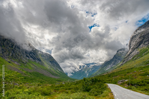 Valldalen is a valley in Fjord Municipality in Møre og Romsdal county, Norway. It lies north of Norddalsfjorden. photo