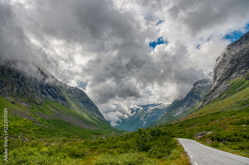 Valldalen is a valley in Fjord Municipality in Møre og Romsdal county, Norway. It lies north of Norddalsfjorden. photo