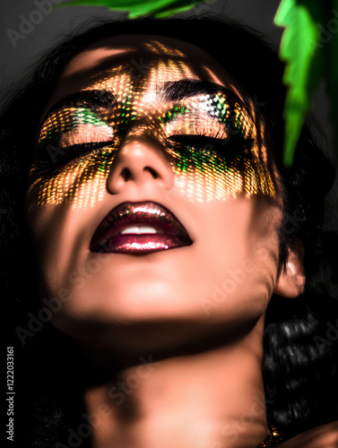 Cannabis illustration woman