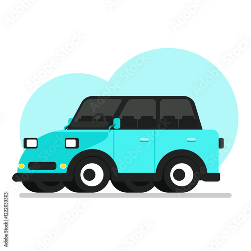 Car icon. Flat illustration of car vector icon for web design.