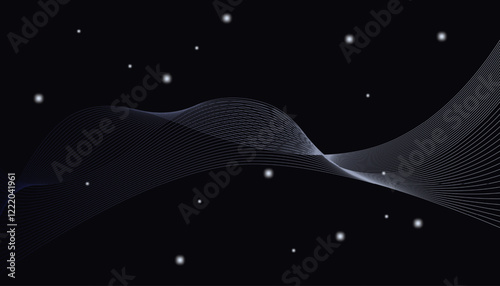  white lines and black gradations on a dark background for website wallpaper backgrounds, posters, etc.