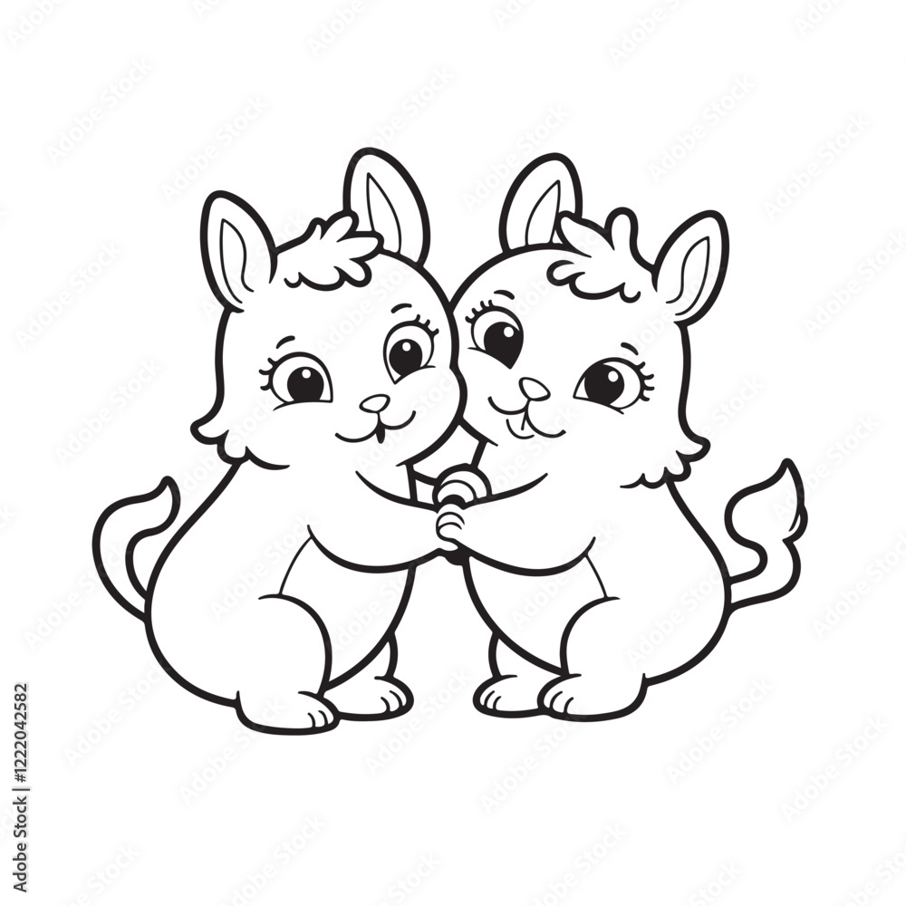 Obraz premium dog and cat