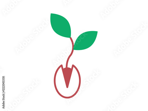 Seed icon. Farming & Gardening icon. Flat vector icons.