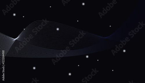  white lines and black gradations on a dark background for website wallpaper backgrounds, posters, etc.