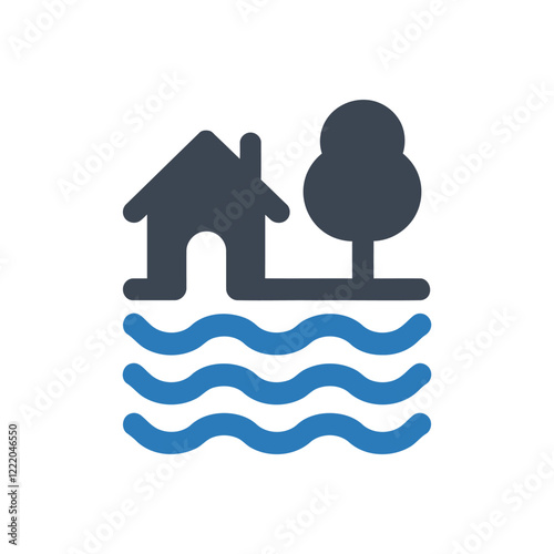 Flooded Area Icon