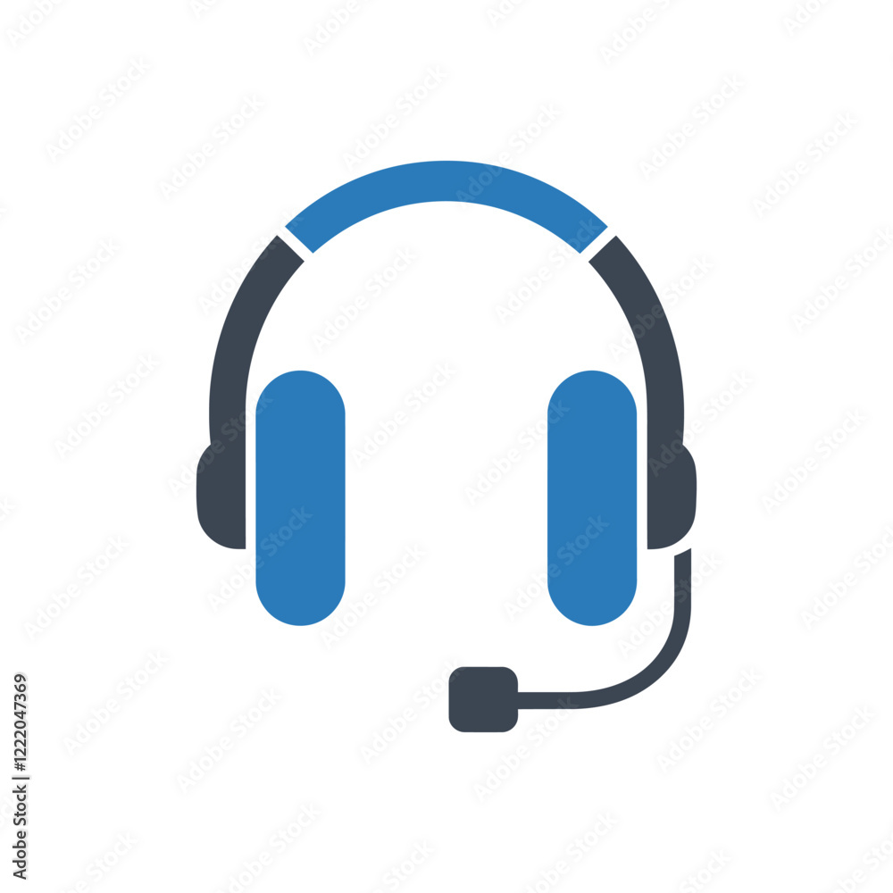 Headset Communication Icon Headset Communication Icon