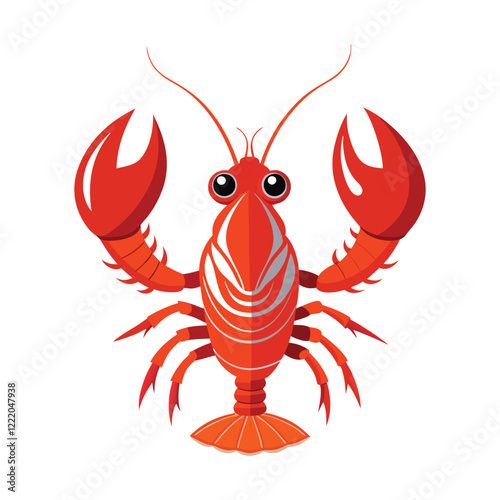 vector illustration of a lobster