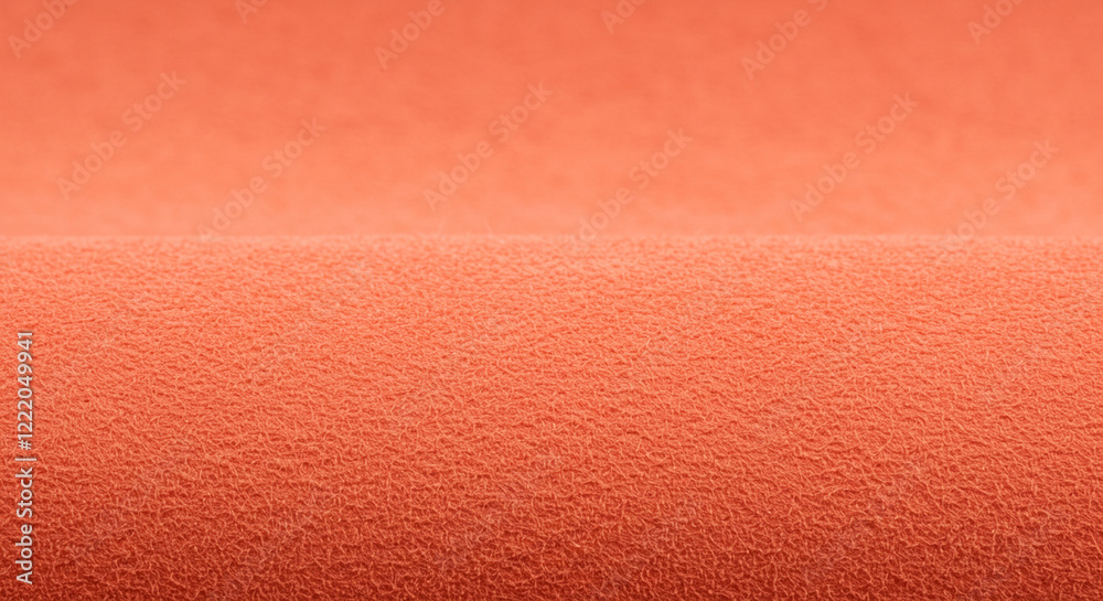 Fototapeta premium A vibrant orange fabric with a subtle textured pattern, creating a visually appealing and tactile experience